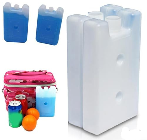 Paquete de hielo vacío de 2 unidades, 400 ml, bloque de hielo reutilizable de larga duración, lonchera paquetes fríos para el hogar, suministros de cocina, caja de hielo