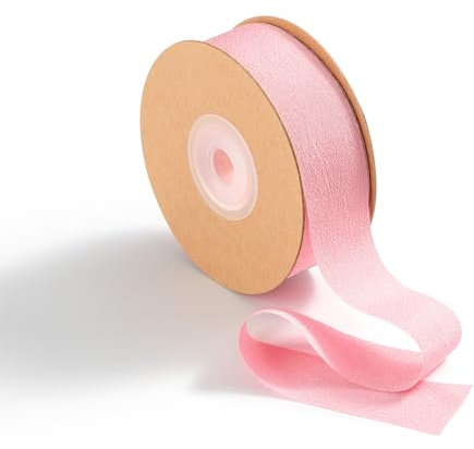 MORSUNBELA Ruban décoratif pour cadeau de mariage - Vieux rose - 2,5 cm x 23 m