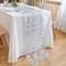 CHUQING Tischläufer Chiffon Weiß Tischdeko Geburtstag Edel Weiss Hochzeit Transparentes Tischband,70 x 300 cm