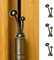 Waveaura Mini Brass Door Mushroom Hinge Heads Decorative Topper Magnetic Vintage Animal Theme Little Hinge Pin Head Cute Ornament Small Home Decoration Hinge Caps (Mini Brass Mushroom - 3 pcs)