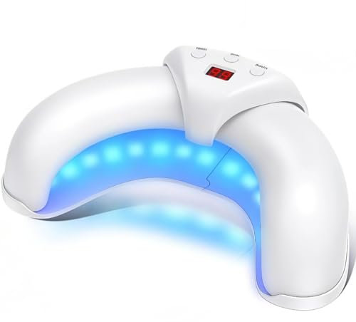 Podoclear Gegen Nagelpilz, Podoclear Nagelpilz Laser Gerät Für Mehrere Fingernägel Und Zehennägel Mit Digitalen Displays Und Timing-Funktion (22LED UV Digi Weiß)