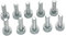 Lot de 10 vis Torx T27 M4 x 12 mm (4 mm, 12 mm) for débroussailleuse Stihl, Dolmar, Makita (9022 313 0660)