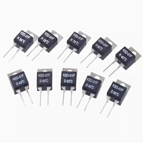Sensore di temperatura dell'interruttore termico Termostato KSD-01F JUC-31F 40~130 gradi normalmente aperto 1 pz(75C)