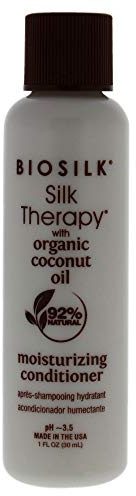 Biosilk Silk Therapy with Coconut Oil Moisturizing Conditioner by Biosilk for Unisex – 28 g Conditioner