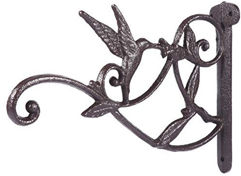 Yardwe Blumenampel Haken Blumenampel Halter Eisen Art Vintage Wandhaken Hängekörbe Windspiel Laternen Pflanzen Blumen Kleider Blumentopf Vogelfutterspender Garten Haus Wandhalterung