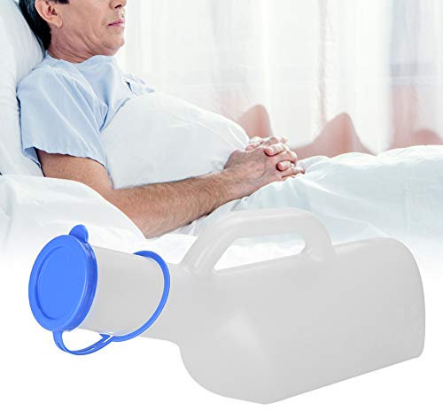 Urinoir de 1 000 ml avec couvercle pour enfants et adultes - Collecteur d'urine portable transparent pour enfants et personnes âgées