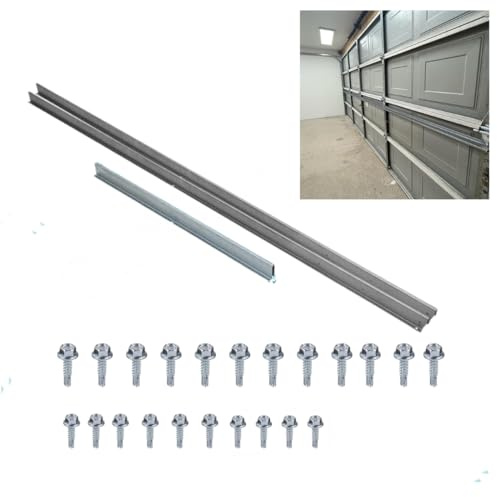 16 ft Heavy-Duty Steel Garage Door Reinforcement Bracket - Made in the USA - Prevents Bending, Sagging & Cracking