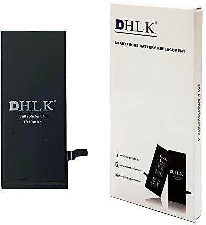DHLK® TI Line Batterie Compatible avec iPhone 6 (A1549, A1586, A1589) - Capacité 1810 mAh