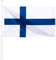 KliKil Bandiera Finlandese 90x150 cm - Tessuto da esterno resistente alle intemperie 150x90 cm con 2 occhielli metallici. Finland Flag giardino decorazioni