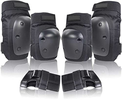 GYHH Kinder Schonerset Schutzausrüstung-6 In 1 Schutzausrüstungsset Handgelenkschoner Set Für Skateboard Roller Skaten Fahren Inliner Scooter Radfahren (L(61-80kg))