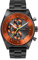 DeTomaso D10 Chronograph Gray ORANGE Grau Orange Herren-Armbanduhr Analog Quarz Stainless Steel Grau