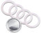 5Pcs Silicone Gasket Seal Ring Replacement Washer and Filters,Replacement Spare Food Grade Silicone (Better Than Rubber) Gasket Seal Ring for Moka Express DAMA Espresso Bialetti Etc (4 Cups)