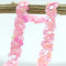 12 Meter 18mm Glitzer Pailletten Spitzenband Paillettenband Spitzenborte Geflochten Dekoband Zierband Borten Bänder Pailletten Bänder Trim Bortenband für DIY Nähen Kostüme Handwerk Verzierungen,Rosa