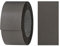 haggiy Ruban adhésif pour bords en mélamine avec adhésif thermofusible, 40 mm x 5 m, ruban adhésif thermocollant pour étagères et panneaux, décoration : graphite gris