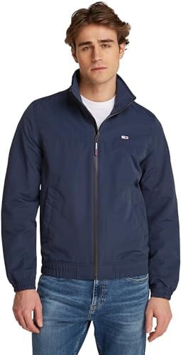 Tommy Jeans Bomber Homme Essential Casual Mi-Saison, Bleu (Dark Night Navy), XL
