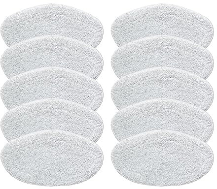 YAXRO Compatibile for Polti Kit Vaporetto PAEU0332 Aspirapolvere A Vapore Mop in Microfibra Panni di Ricambio Accessori Mop Stracci Lavabili (Color : 10pcs)