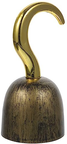 BESPORTBLE 1stück Piratenhaken Kostümzubehör Vintage Goldene Piratenhaken Für Halloween Wiederverwendbar Design Für Cosplay Und Foto-Requisiten