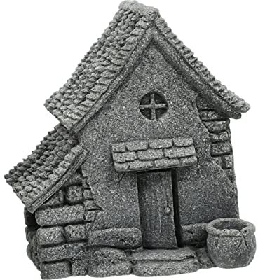 Amosfun 1stk Hausschmuck Dorfhäuser Miniaturharz Mini-ferienhaus Miniatur-feengarten-steinhäuser Mini-Miniatur-feenhäuser Bonsai-miniaturhaus Zen-Aquarium Sandstein Container Schreibtisch