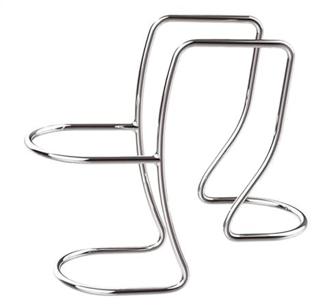 TopHomer Edelstahl Waschmaschinen Ablaufschlauchhalter, Spülbecken Schlauchklemme, Wäschewannen Schlauchführungsclip, Passend für alle Ablaufschläuche