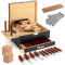 17-in-1 Kit per intaglio del legno, set di strumenti per intaglio del legno, set di coltelli da intaglio, kit per la lavorazione del legno, set di strumenti per intaglio del legno, con grandi scatole