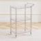 Acryl Utility Rolling Cart,3-Tier Acryl Bar Cart mit Ziehgriff & 4 Räder für Küche Wohnzimmer Esszimmer Wäscherei,Klar Multifunktions Kleine Räume Rolling Serving Cart(Size:29.13'' H,Color:Klar)