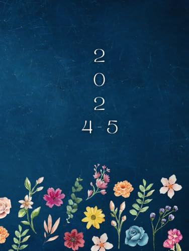 2024-2025: A4 Kalenderbuch 1 Tag 1 Seite | XXL Kalender 392 Seiten | Juli 2024 bis Juni 2025 auch Samstag und Sonntag | geeignet als Terminplaner Notizbuch Studienplaner Praxisplaner | Cover Blau