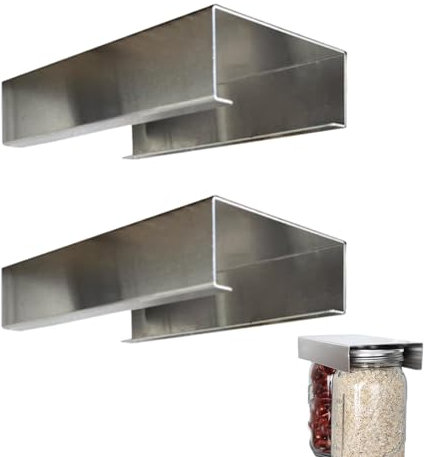 PASSI Einmachglas-Regal – Küchenzubehör, einzigartiger Glashalter, platzsparendes Design, Einmachglas-Organizer, für Küchen, Esszimmer, Restaurants, Kantinen