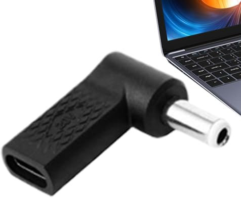 Ahuuen Typ-C-auf-DC-Adapter, USB-auf-Hohlstecker,Schnellladender DC-Ladegerät-Ring-Hohlstecker auf -Adapter | Kompakter Ladeanschluss-Ladeadapter für Heimarbeitsreisen