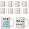LingXianXing Taza personalizable, paquete de 10 tazas de café de cerámica de 310 ml, aptas para lavavajillas, para cumpleaños, boda, aniversario y otros momentos especiales
