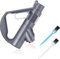 Accessoire Aspirateur Poignée Compatible avec Dyson DC19 DC23 DC26 DC29 DC32 DC33C DC36 DC37（1 manche avec 2 pinceaux)