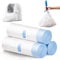 RNRN Bin Liners for Self-Cleaning Cat Litter Trays, Cat Litter Box Bags with Drawstrings, Durable, Degradable, Impermeable, Tear-Resistant, 3 Rolls, 45 Pieces
