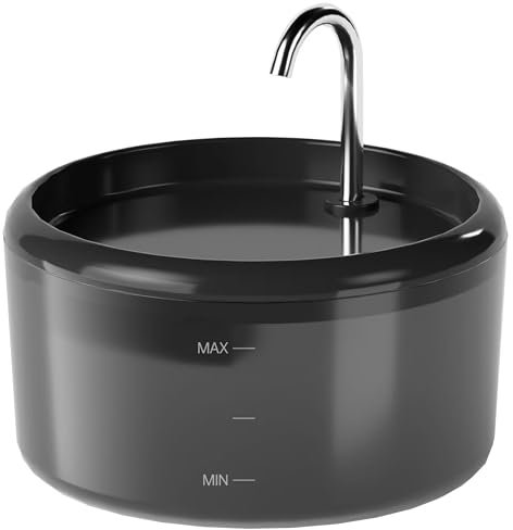 Fontaine a Eau Chat Automatique: Fontaine à Eau pour Chat Robinet - 2,4L Fontaine Chaton Electrique Silencieuse - Distributeur Eau Petit Chien Connectee avec Led -Plastique Abreuvoir Animaux Interieur