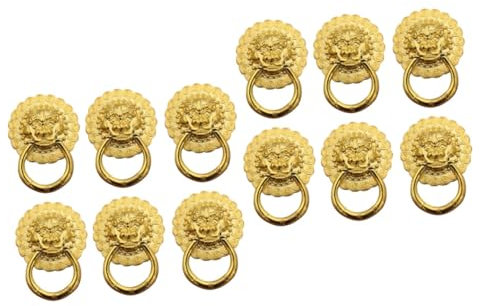 Angoily 2sets Furniture Door Pull Zinc Alloy Knob Handle Easy to Install for Cabinet Tv Unit 6pcs*2