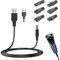 8 Stück 5V USB Rasierer Ladegerät, Ersatz-Netzteil Netzkabel für Haarschneider, 8-in-1 Reise Universal Ladekabel Set für Bartschneider Haarschneidemaschinen Trimmer für Philips Norelco Multigroom