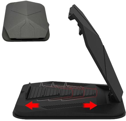 Generico Panel de soporte GPS | Soporte para coche no -Stick universal AJUSTABLE 105 ° | 4.3-9.6 pulgadas de tableta para smartphone compatible | Protección solar estable