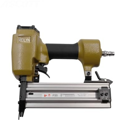 F50 Air Nailer 18 Gauge, Pneumatic Frame Nailer for Upholstery, Decorative Nail Gun, Furniture Fixing for Many Brackets (F50 JP)
