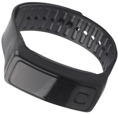 Fockety LED-Armbanduhr mit 12-Stunden-Zifferblatt, Energiesparmodus, Digitale Anzeigeuhr für Fitness-Enthusiasten (Black)