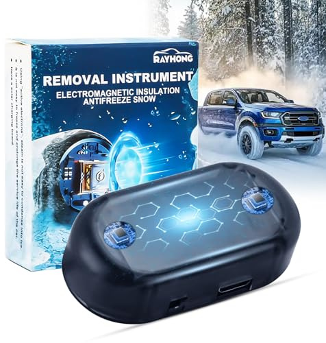 Byffoer Auto Enteiser Enteisung 360, Elektromagnetische molekulare Interferenz Frostschutzmittel Schneeräumungswerkzeug, Elektromagnetisches Antifrost, Mikrowellen Molekular Enteisung Instrument
