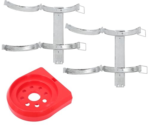 Healvian Support Mural pour Extincteur 4-8 Kg Base en Plastique et Pince Métallique Renforcée Fixation Sécurisée pour Maison Véhicule Bureau et Lieux Publics