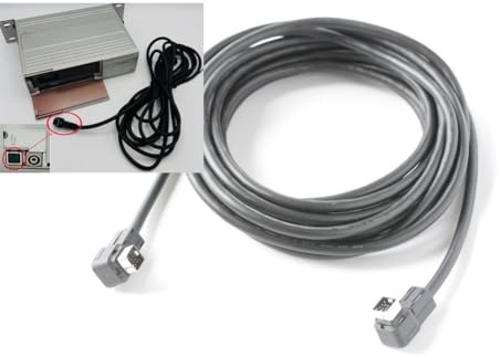 FACAIIO 13-poliger quadratischer Disc-Träger-Anschluss Clarion Auto Audio, 5 Meter Kabel Heckerweiterung und CD-Wechsler