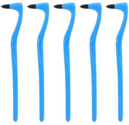 Bamyli 5 Pcs Professional Teeth Stain Eraser & Plaque Remover, Dental Tools Kit for Adult Oral Hygiene Care at Home and Travel, Blue Teeth Cleaning Scraper and Whitening Polish Tool