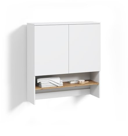 Livinity Waschmaschinenschrank Paolina, Weiß/Artisan, 93.6 x 100.4 cm