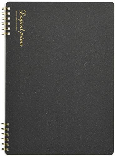 Nakabayashi 65808 Logical Prime Notizbuch, W-Ring-Notizbuch, B5, kariert, 0,2 Zoll (6 mm)