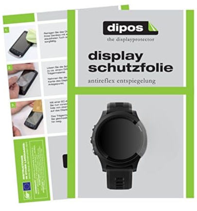 dipos 6x Matte Screen Protector for Garmin Forerunner 935 | Ultra-Thin, Anti-Glare, Anti-Reflective, Perfect Fit, Anti-Scratch, Bubble-Free, Fingerprint Compatible, Easy Installation