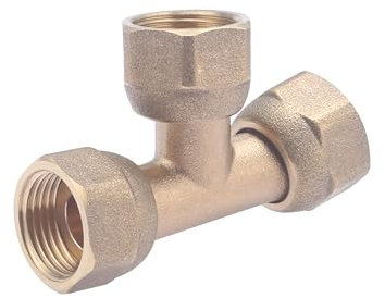 Té Laiton Femelle Ecrou Tournant à Visser 12x17 (3/8) NOYON & THIEBAULT