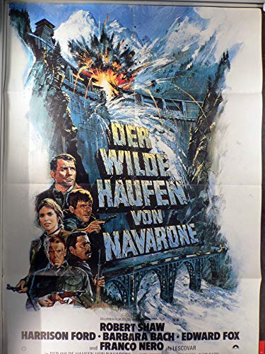 Der wilde Haufen von Navarone - Harrison Ford - Filmposter A1 84x60cm gefaltet
