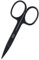 PARSA Men Profi Nagelschere Nagelschneider für Fingernägel und Fußnägel gebogen extra präzise, aus rostfreiem Edelstahl, in schwarz-matt – Nail scissors