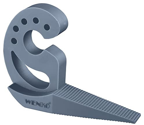 WENKO Türstopper und Fensterstopper Multi-Stop Blau-Grau Puffer und Klemmschutz Blau