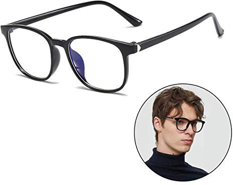 Blaulichtfilter Brille Unisex für PC Smartphone TV Tablet Anti-Müdigkeit UV-Schutz Computerbrille mit Super Leicht Rahmen - Schutz gegen Schlaflosigkeit Kopfschmerzen Augenmüdigkei