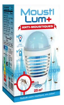 BSI - Lampe UV - Anti-Mouches Et Moustiques - Rechargeable - Adapté Jusqu'à 25m²